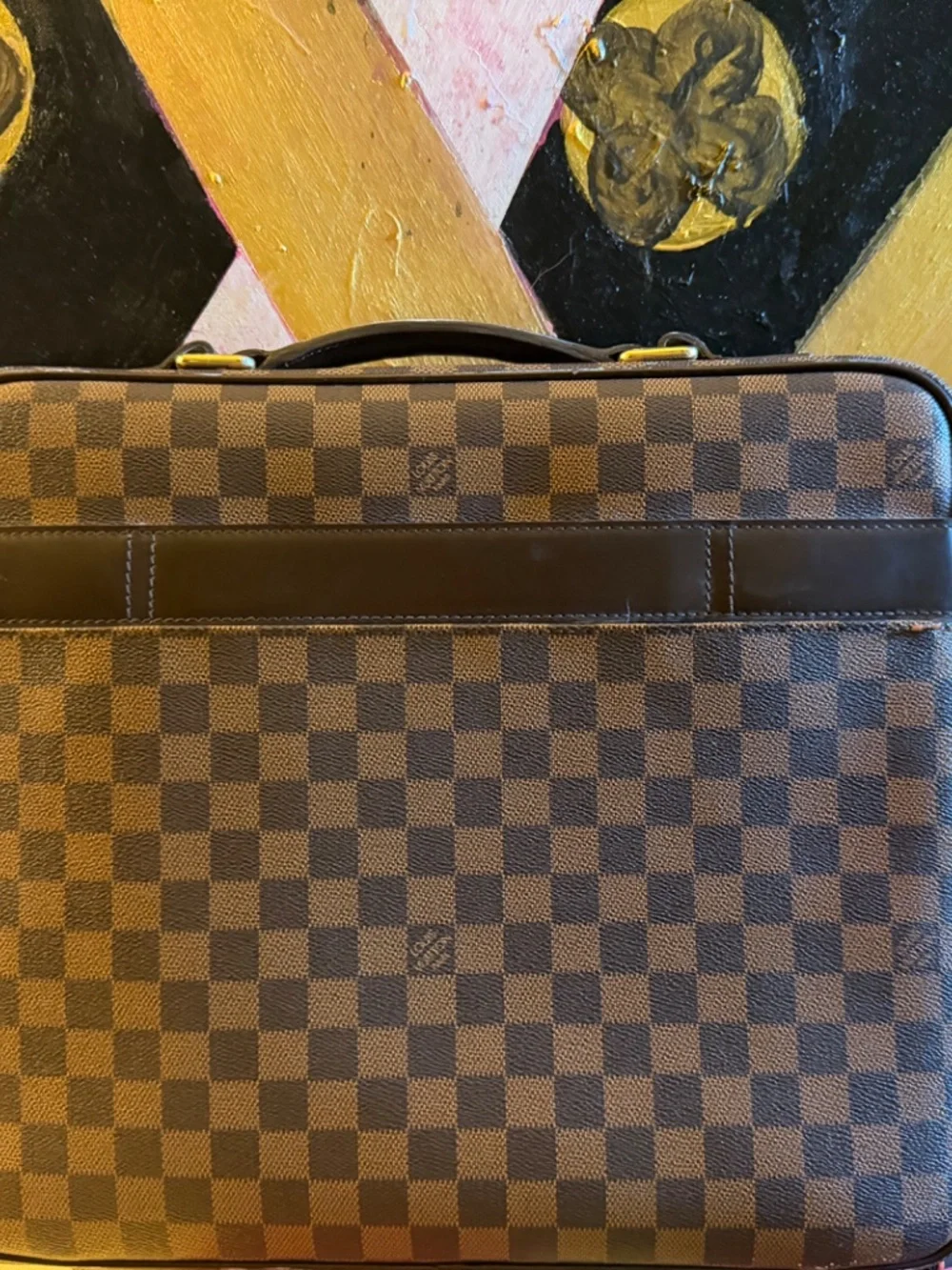 Louis Vuitton Damier Ebene Sabana laptop bag